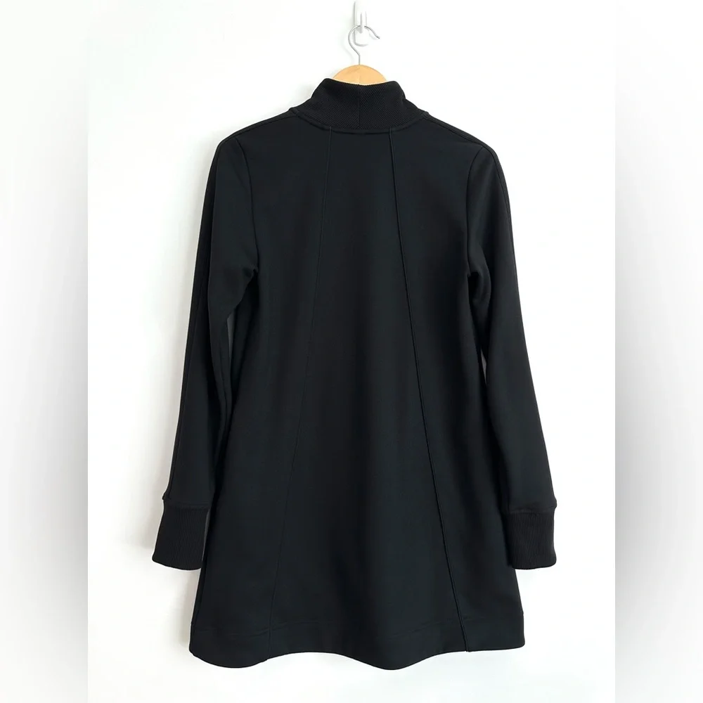 Athleta West Town‎ dress black half-zip Sz Small Petite - Picture 10 of 14